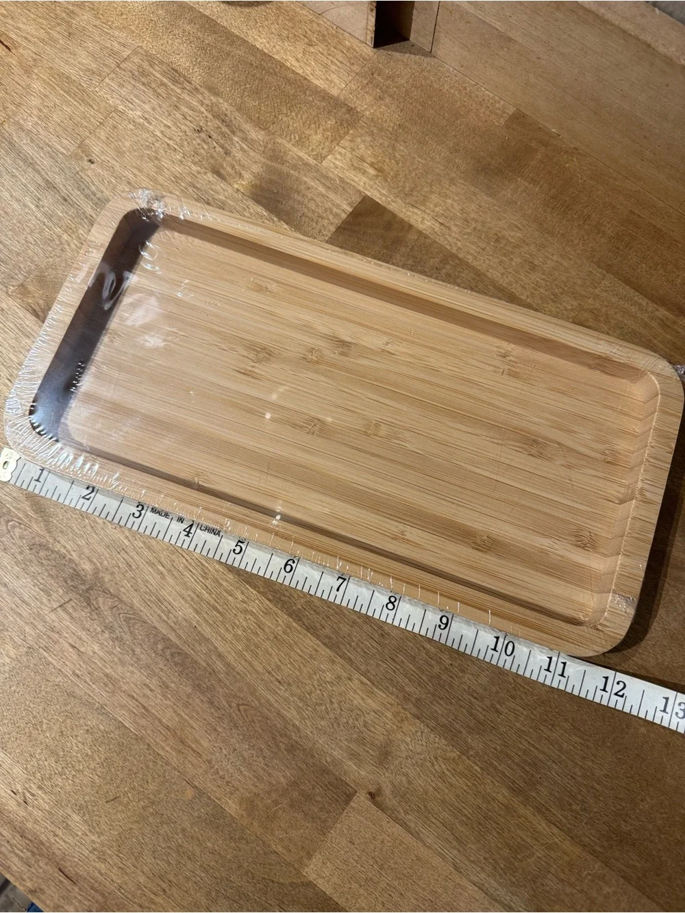 NWT Natural Bamboo Bath Tray